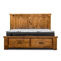 Outback Queen Bed with Storage - Oak VO-OUTB-01