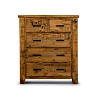 Outback Tallboy 2 over 3 Drawer - Oak VO-OUTB-04