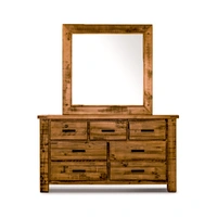 Outback Dresser with Mirror Package - Rustic Oak VO-OUTB-DM-KIT