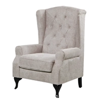Taegon Wing Chair with Studs - Beige VO-TAEG-31