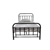 Akira King Single Metal Bed - Black VOB-AKIR-03