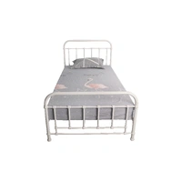 Akira King Single Metal Bed - White VOB-AKIR-06