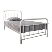 Akira Single Metal Bed - White VOB-AKIR-08
