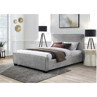 Betty Fabric King Bed - Grey VOB-BETT-02