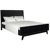Ella King Bed - Brushed Black VOB-ELLA-02