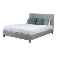 Marley Fabric Queen Bed - Mist VOB-MARL-01