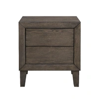 Sueno 2 Drawer Bedside - Caf Grey VOB-SUEN-04