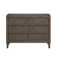 Sueno 6 Drawer Dresser - Caf Grey VOB-SUEN-05