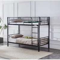 Tiamo Bunk Bed Single over Single - Black VOB-TEMO-02