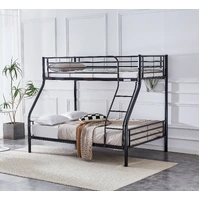 Tiamo Bunk Bed Single over Double - Black VOB-TEMO-04