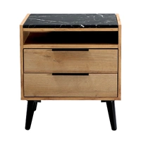 Thelma 2 Drawer Bedside - Riviera Oak VOB-THEL-02