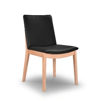 Boca Leather Dining Chair - Black VOD-BOCA-01