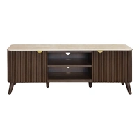 Cotswold 1600mm Entertainment Unit 2 Door / 2 Niches - Walnut VOD-COTS-04