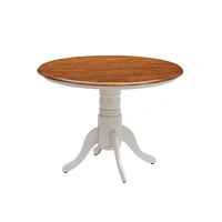 Hobart Dining Table 1066mm - White / Oak VOD-HOBA-01