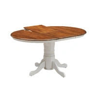 Hobart Extension Table - White / Oak VOD-HOBA-02