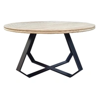Juniper Round Coffee Table - Natural / Black VOD-JUNI-01