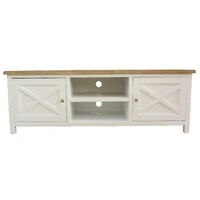 Shellwood 1700mm TV Unit 2 Door / 2 Niches - Oak / White VOD-SHEL-03