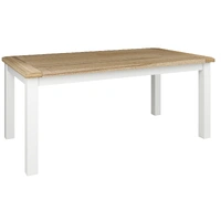 Shellwood Dining Table 2100mm - Oak / White VOD-SHEL-07