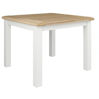 Shellwood Square Dining Table 1000mm - Oak / White VOD-SHEL-08