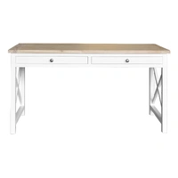 Shellwood 2 Drawer Desk - Oak / White VOD-SHEL-12