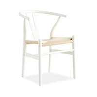 Wishbone Dining Chair - White / Natural VOD-WISH-03