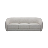 Cleo Fabric 3 Seater Sofa - Linen VOL-CLEO-01