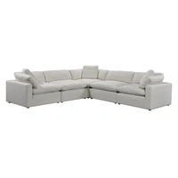 Cloud Fabric Corner Modular Sofa - Beige VOL-CLOU-01