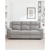 Dream Sofa 3 Seater Electric Recliner with Drop Down Tray - Grey VOL-DREA-06