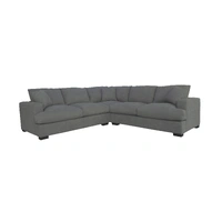 Hastings 2.5 Seater Corner Modular Lounge - Light Grey VOL-HAST-02