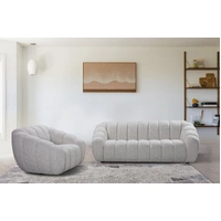 Kenya Fabric 3 Seater Sofa - Beige VOL-KENY-02