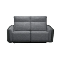 Momba Fabric 2 Seater Electric Recliner - Grey VOL-MOMB-02