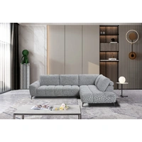 Odette Fabric Corner Sofa - Slate VOL-ODET-01