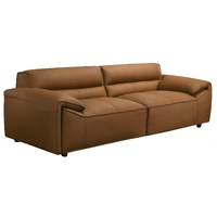 Zander Leather 3 Seater Sofa - Tan VOL-ZAND-03