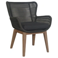 Marrakesh Outdoor Dining Chair - Black / Charcoal VOUT-MARR-07