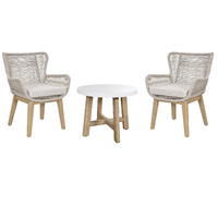 Marrakesh Outdoor 3 Piece Chat Set - White Wash VOUT-MARR-21