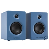 Victrola Tempo Bookshelf Speakers - Blue