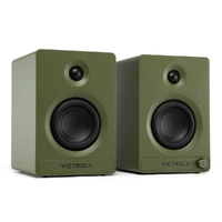 Victrola Tempo Bookshelf Speakers - Green