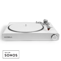 Victrola Stream Pearl Wi-Fi & Bluetooth Turntable - White/Silver