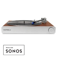 Victrola Stream Sapphire Wi-Fi & Bluetooth Turntable - Walnut