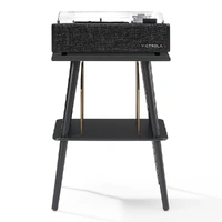 Victrola Eastwood II Turntable - Black + Turntable Stand Bundle - Black