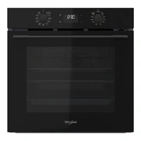 60cm Built in Oven, Black, 77L Gross / 71L Net Capacity, 8 Cooking Functions, Steam Assist ,Electronic LCD Display, 6th Sense Assisted Cooking, Cook 3