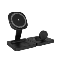 Laser ChargeCore 3-in-1 Wireless Foldable Charging Stand Apple/Samsung Compatible Square WC-HC16SQ-892