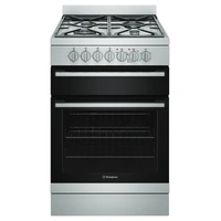 Westinghouse 60cm Dual Fuel Stainless Steel Upright Stove WFE612SC