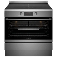 Westinghouse 90cm Electric Freestanding Oven with Induction Cooktop Dark Stainless Steel WFE9756DD