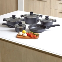 Westinghouse Pot & Pan Set 5 Piece Black 260x260x115mm