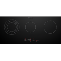 Westinghouse 90cm 3 Zone Ceramic Cooktop With Hob2Hood WHC933BE