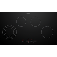 Westinghouse 90cm 4 Zone Ceramic Cooktop With Hob2Hood WHC943BE