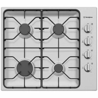 Westinghouse 60cm 4 Burner Stainless Steel Gas Cooktop WHG640SC