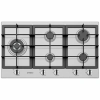Westinghouse 90cm 5 Burner Natural Gas Stainless Steel Cooktop WHG954SC