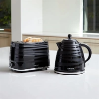 Westinghouse Kettle & Toaster Pack 1.7L Kettle & 2 Slice Toaster Black 270x250x200mm